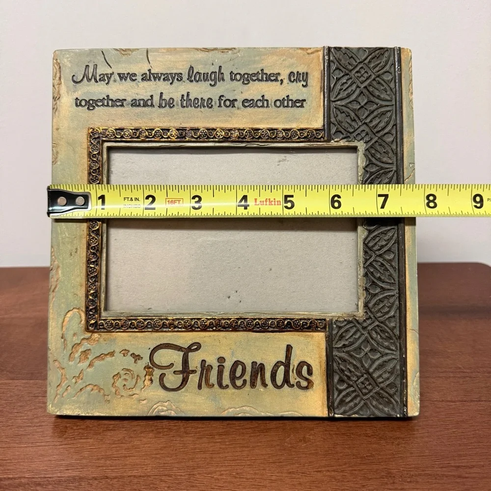 Stone Carved “Friends” Decorative Picture Frame